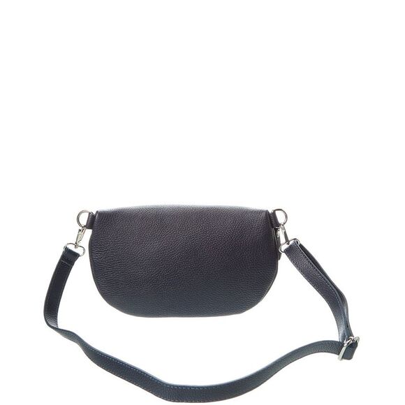 Italian Leather Pouch, Blue - Picture 2 of 3